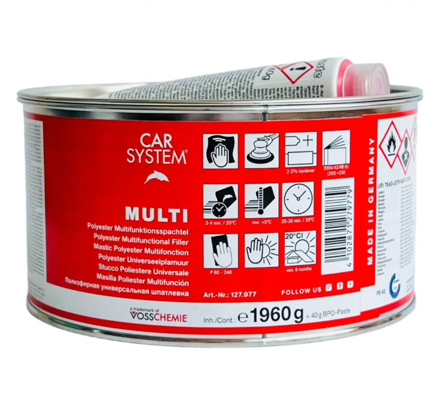 Шпатлевка 2К полиэфирная универсальная "Multi" беж. (2кг)