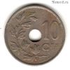 Бельгия 10 сантимов 1925