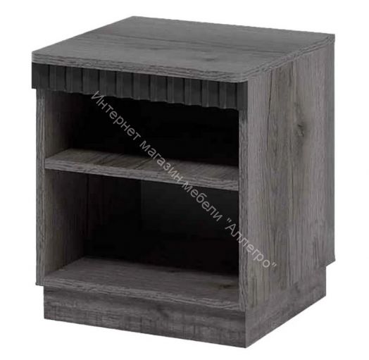 Тумба прикроватная на цоколе Ольга 3 Дуб делано серый