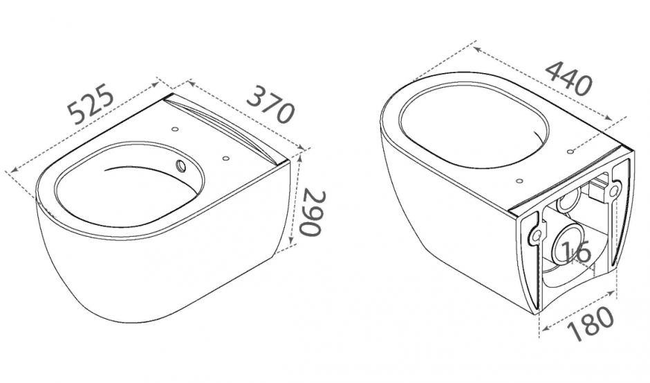 Подвесной унитаз матовый с сиденьем микролифт Boheme Bianca 961 ФОТО