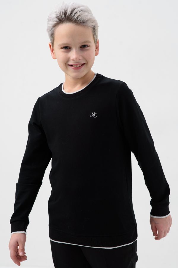 Толстовка Лицеист подростковая [черный-белый]