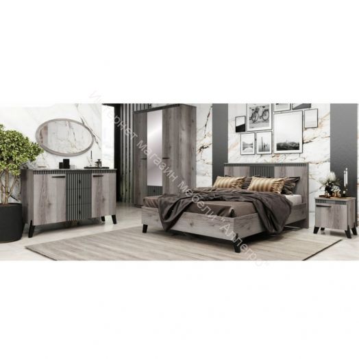 Спальня Ольга 3" Дуб делано серый