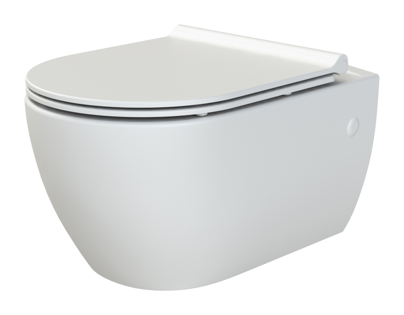 Bianca подвесной унитаз белый глянец с крышкой