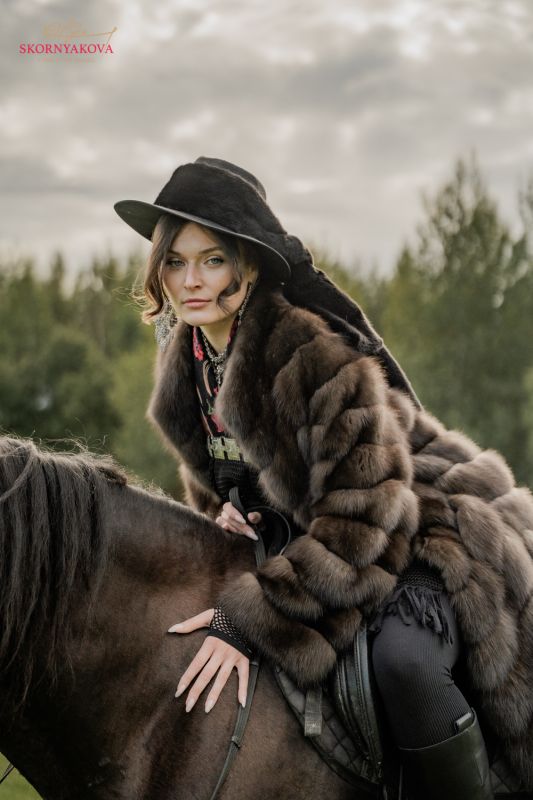 Шуба соболь баргузинский премиум.