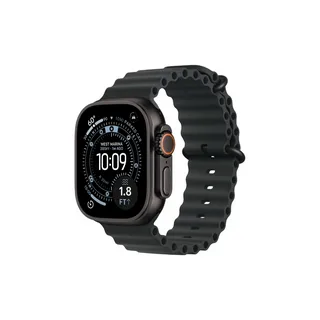 Apple Watch Ultra 3 49mm Black Titanium, Ocean Band Black