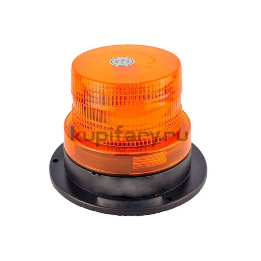 Оранжевый проблесковый маяк 12LED на магните 12/24 Вольт PM125212