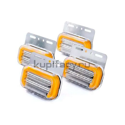 Габаритный фонарь светодиодный желтый 12 Вольт комплект 4 шт GB1594