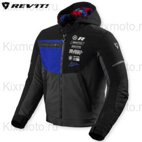 Мотокуртка Revit Haste H2O, черно-синяя