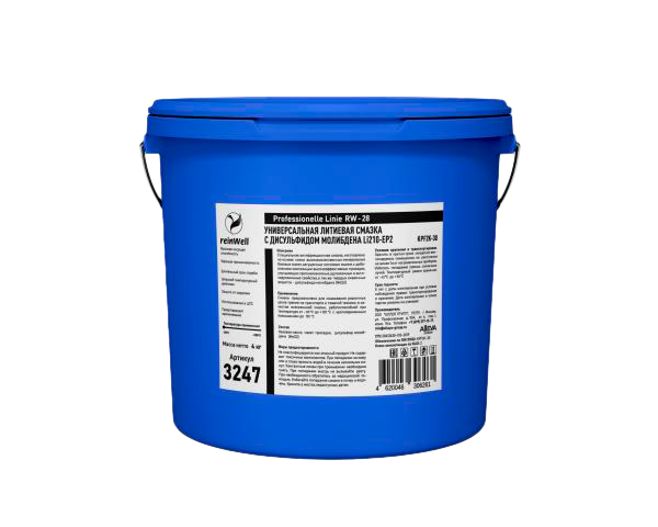 Универсальная литиевая смазка ReinWell  +MoS2 RW-28, 4kg