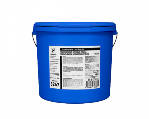 Универсальная литиевая смазка ReinWell  +MoS2 RW-28, 4kg