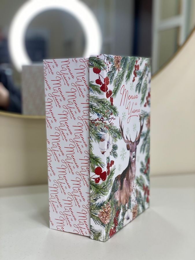 Подарочная коробка новогодняя