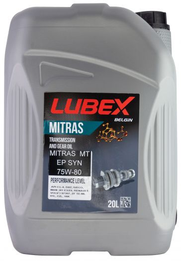 Lubex MITRAS MT EP SYN 75W-80, 20л