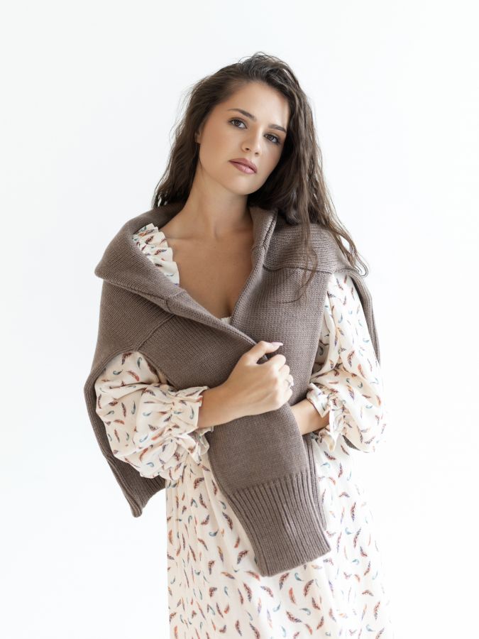 Свитер из мериноса капучино