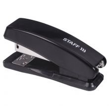 Степлер №24/6, 26/6 STAFF «Basic», до 20 листов, черный, 224626