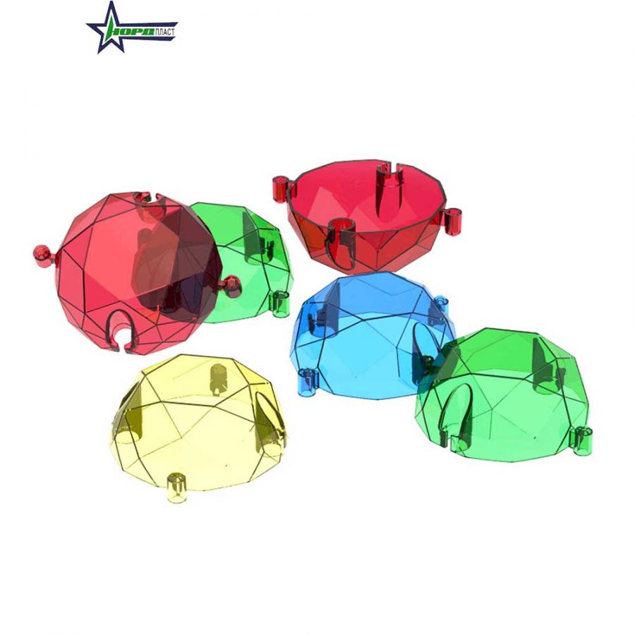 Напольная мозаика "Бриллиант" (прозрачная, 20 шт. в пакете)