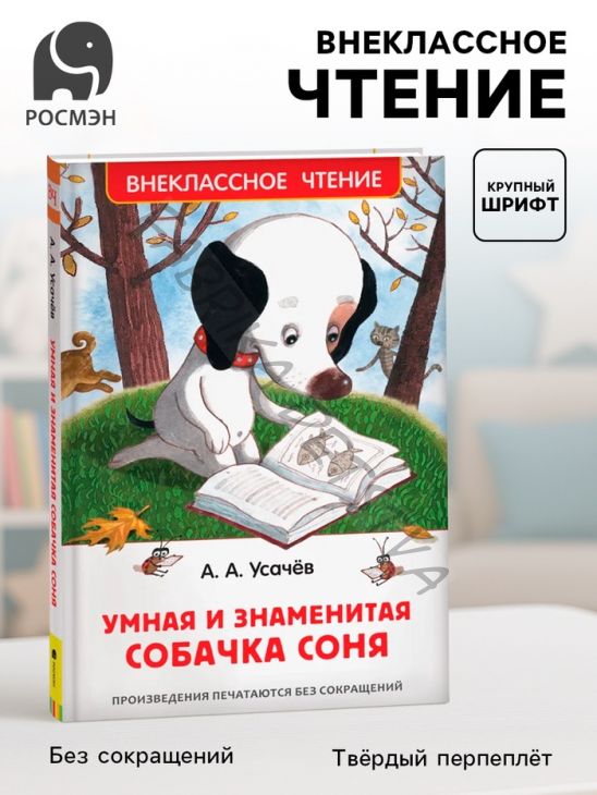Книга детская «Умная и знаменитая собачка Соня», 160 стр., Усачев А.