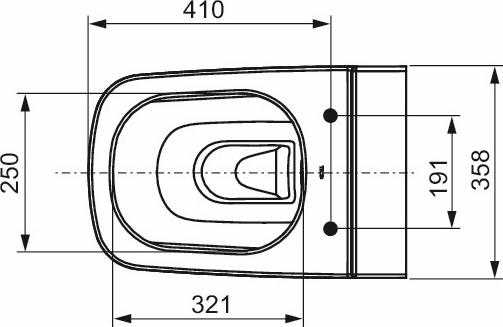 Подвесной унитаз Tece One 9700204 схема 7
