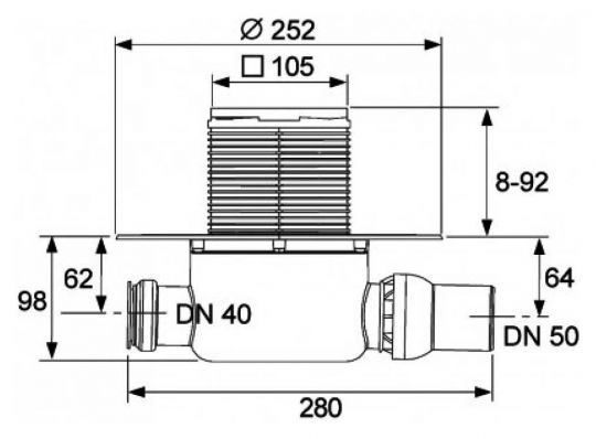 Трап для душа TeceDrainpoint 120 KDP-S120 схема 14