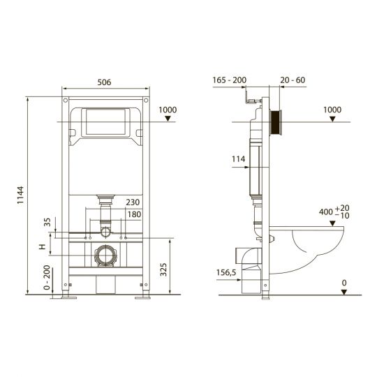 Комплект TECEspring Base панель смыва с круглыми кнопками S4011 схема 3