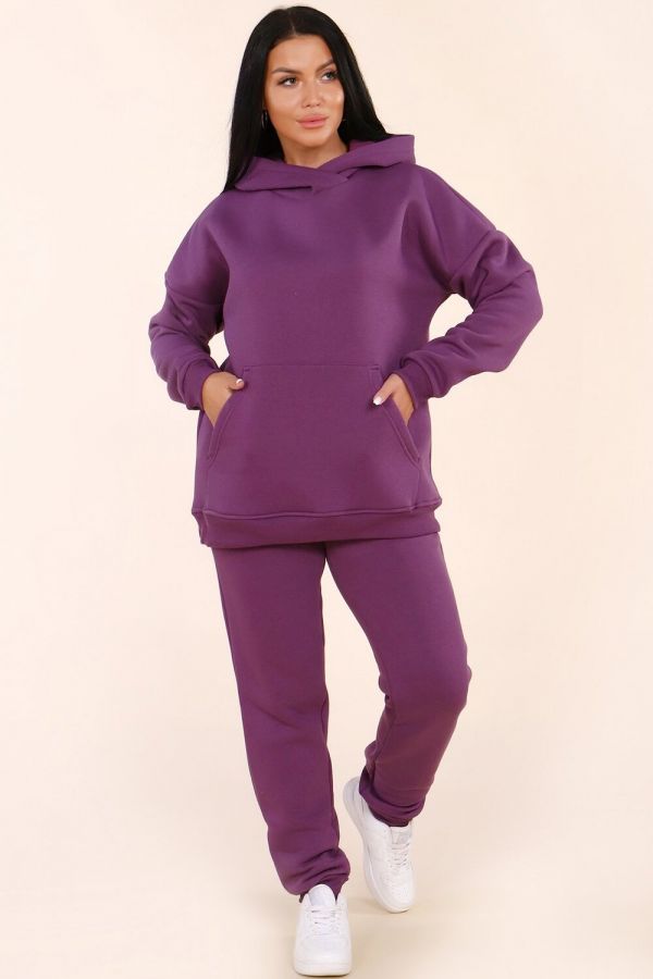 399 Костюм с начесом [ежевичный]