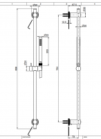 Душевой гарнитур Fima - Carlo Frattini Park Lane F1398 схема 2