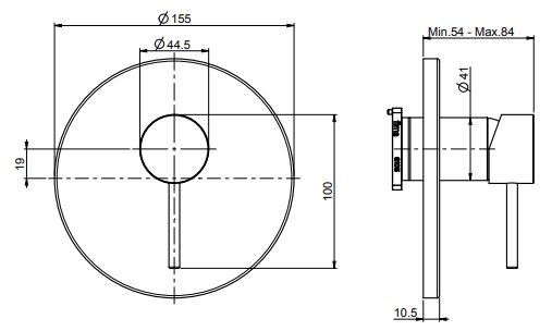 Изображение Fima carlo frattini Spillo up смеситель для ванны/душа F3039X1