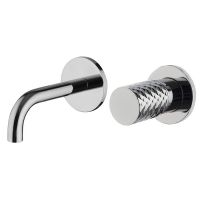 Смеситель для раковины с текстурированной ручкой Fima carlo frattini Spillo Tech F3051TW схема 1