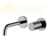 Смеситель для раковины с текстурированной ручкой Fima carlo frattini Spillo Tech F3051TW схема 2