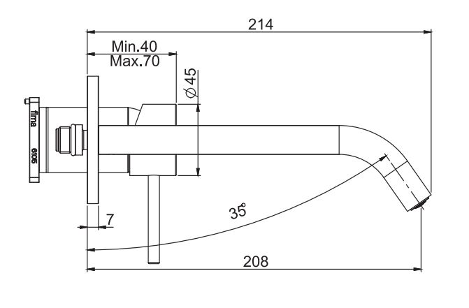 Смеситель для раковины Fima carlo frattini Spillo up F3051WLX8 ФОТО