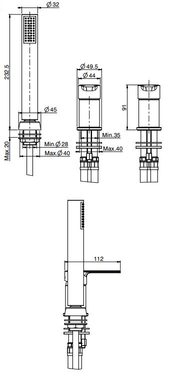 Изображение Fima carlo frattini Mast смеситель для ванны/душа F3144/1N