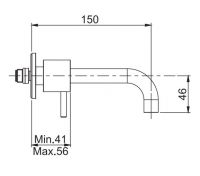 Смеситель для раковины Fima carlo frattini Spillo up F3161/5 схема 3