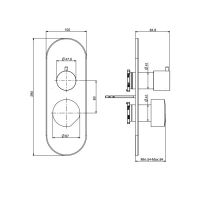 Fima carlo frattini So смеситель для ванны/душа F3189X6 схема 2