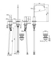 Fima carlo frattini So смеситель для раковины F3191A схема 2