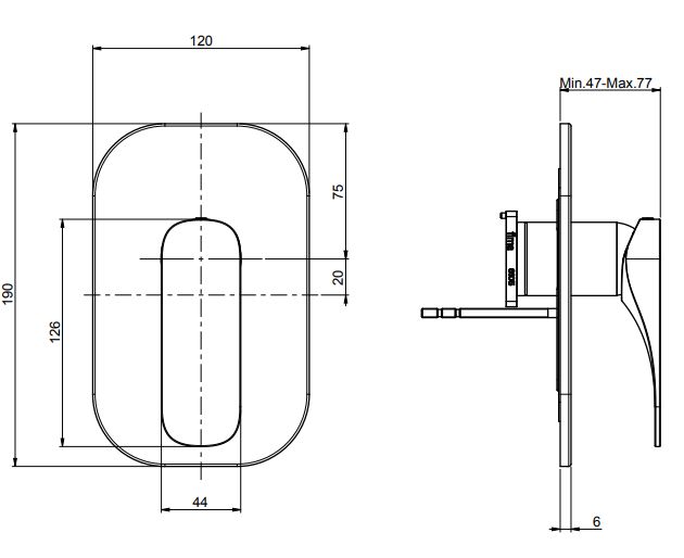 Fima carlo frattini Quad смеситель для ванны/душа F3729X1