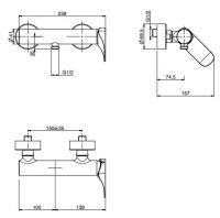 Fima carlo frattini Quad смеситель для душа F3735 схема 1