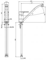 Fima carlo frattini Kitchen смеситель для кухни F3837 хром схема 2