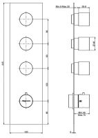Fima carlo frattini Fimatherm смеситель для ванны/душа F3869X3 схема 2