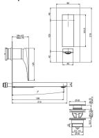 Fima carlo frattini Zeta смеситель для раковины F3971VLX5 схема 2