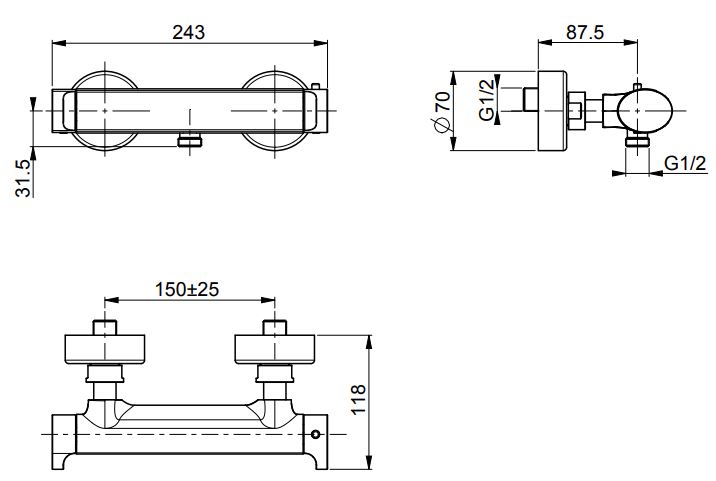Fima carlo frattini Fimatherm смеситель для душа F4225/1