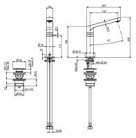 Fima carlo frattini Collettivita смеситель для раковины F4921 схема 2