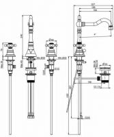Fima carlo frattini Elizabeth/Epoque смеситель для раковины F5081 схема 2