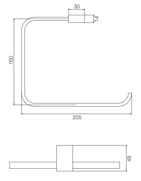 Изображение Fima - carlo frattini Quadra полотенцедержатель F6022/1