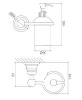Fima - carlo frattini Victory диспенсер для жидкого мыла F6063/3 схема 2