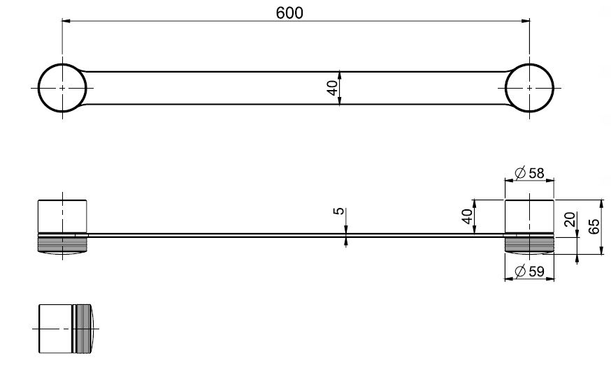 Изображение Fima - carlo frattini Texture collection полотенцедержатель F6100/60