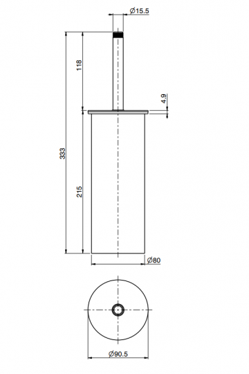 Ершик напольный  Fima - Carlo Frattini Park Lane F6306/3 схема 2