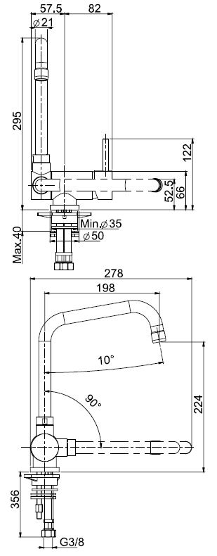 Изображение Fima carlo frattini Kitchen смеситель для кухни F7009