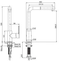Fima carlo frattini Kitchen смеситель для кухни F7029N схема 2