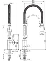 Fima carlo frattini Kitchen смеситель для кухни F7030 схема 2