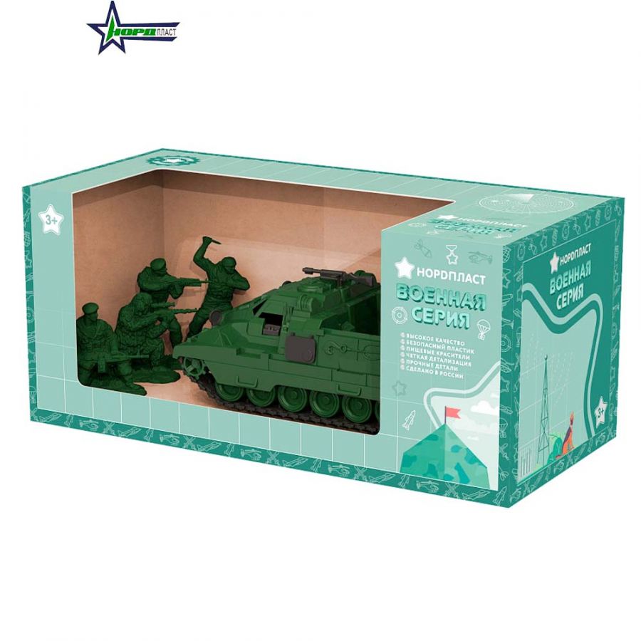 Боевые машины "Страж" и "Закат" с солдатиками в коробке