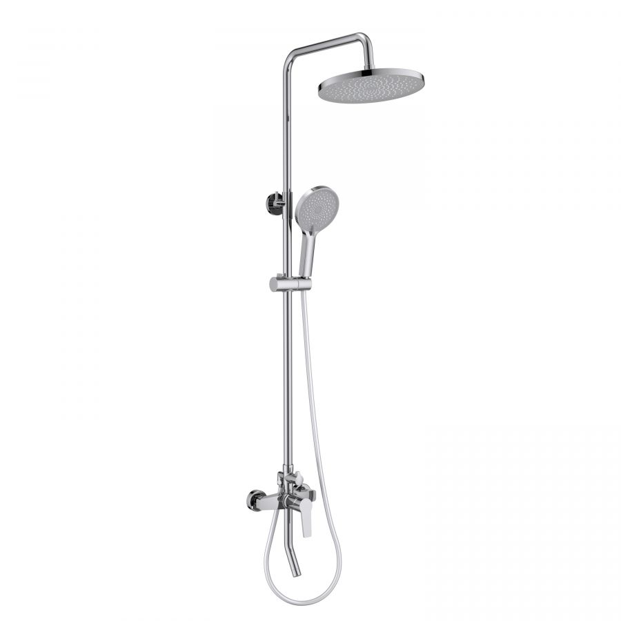 AQ2740CR ЛУГАНО душевая система (смеситель для ванны) 255 мм, хром